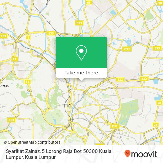 Syarikat Zalnaz, 5 Lorong Raja Bot 50300 Kuala Lumpur map