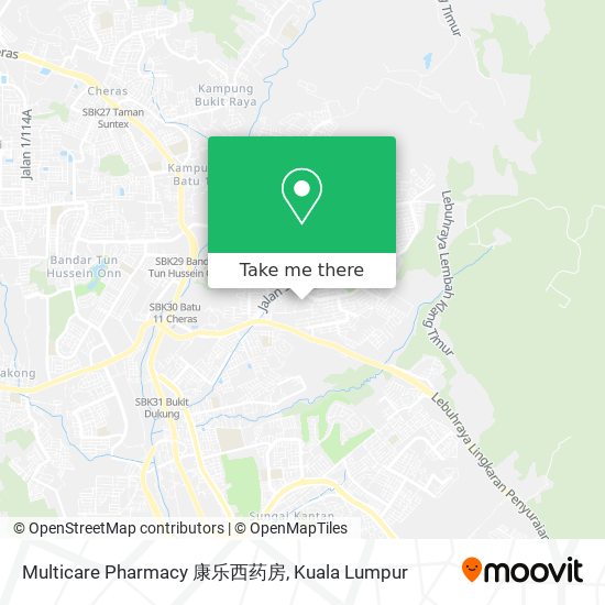 Multicare Pharmacy 康乐西药房 map