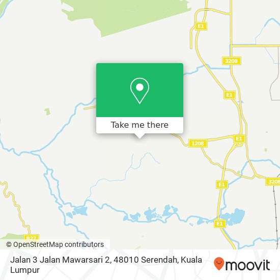 Peta Jalan 3 Jalan Mawarsari 2, 48010 Serendah