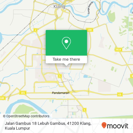 Jalan Gambus 18 Lebuh Gambus, 41200 Klang map