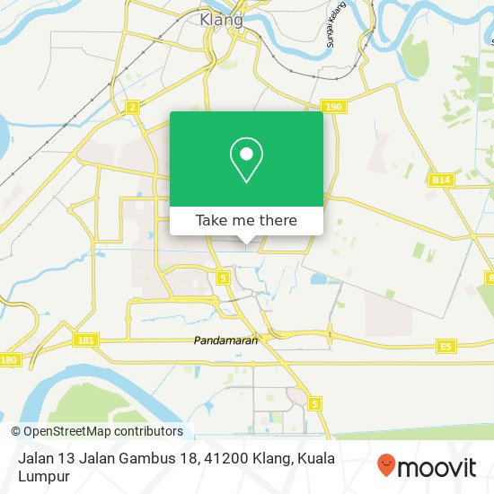 Peta Jalan 13 Jalan Gambus 18, 41200 Klang