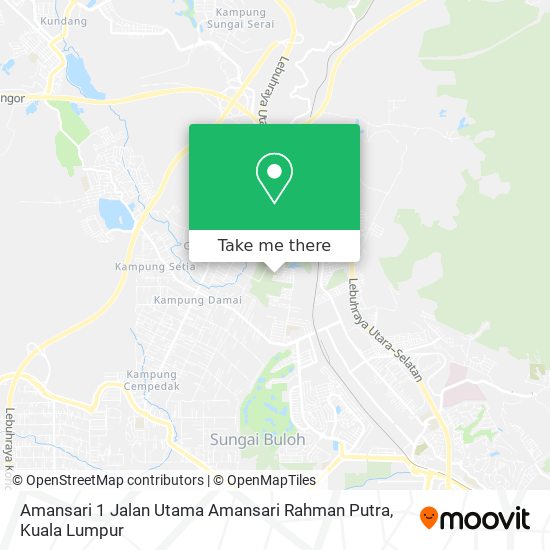 Peta Amansari 1 Jalan Utama Amansari Rahman Putra