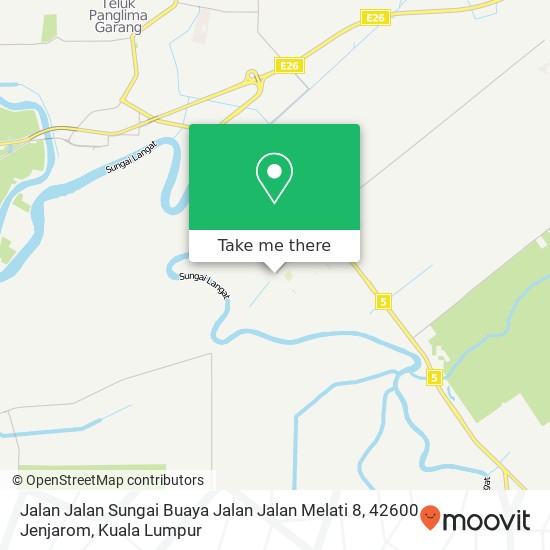 Jalan Jalan Sungai Buaya Jalan Jalan Melati 8, 42600 Jenjarom map