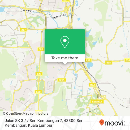 Peta Jalan SK 3 / / Seri Kembangan 7, 43300 Seri Kembangan