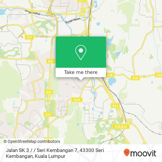 Jalan SK 3 / / Seri Kembangan 7, 43300 Seri Kembangan map