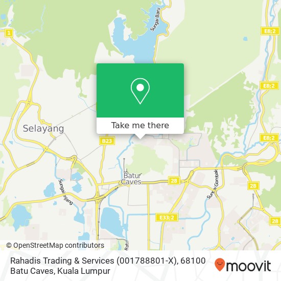 Rahadis Trading & Services (001788801-X), 68100 Batu Caves map