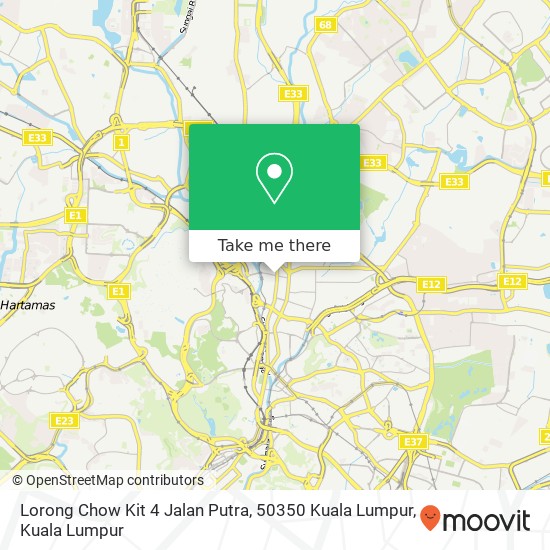 Lorong Chow Kit 4 Jalan Putra, 50350 Kuala Lumpur map