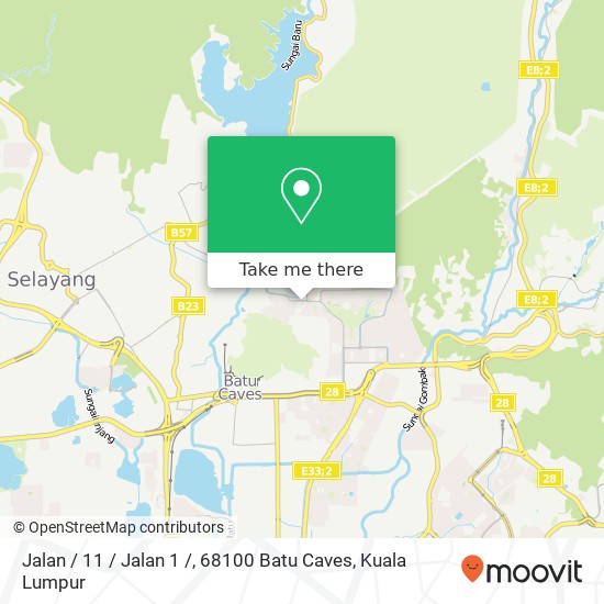 Jalan / 11 / Jalan 1 /, 68100 Batu Caves map