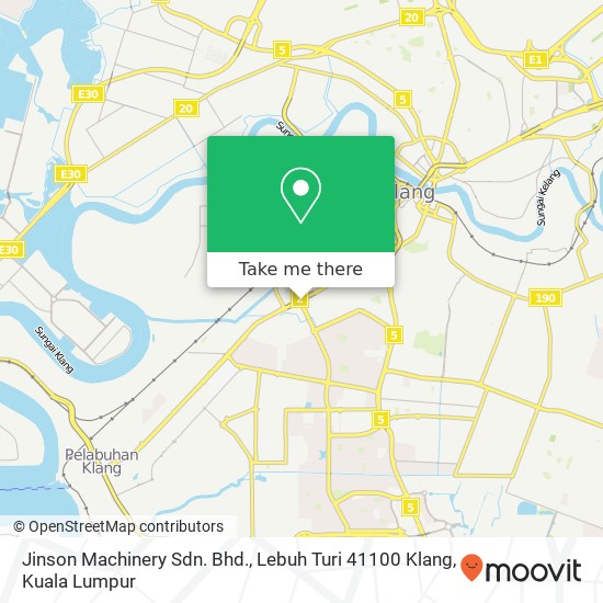 Jinson Machinery Sdn. Bhd., Lebuh Turi 41100 Klang map