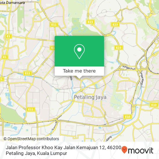 Jalan Professor Khoo Kay Jalan Kemajuan 12, 46200 Petaling Jaya map