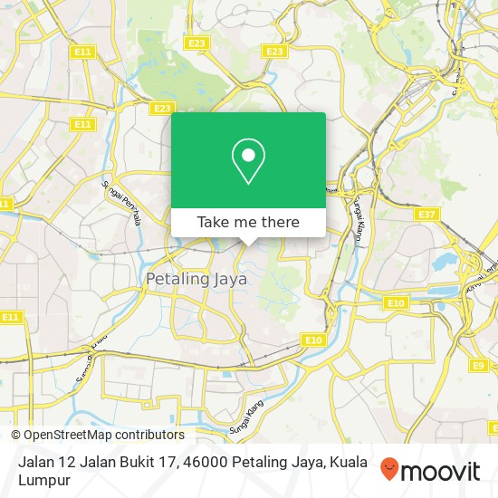 Peta Jalan 12 Jalan Bukit 17, 46000 Petaling Jaya