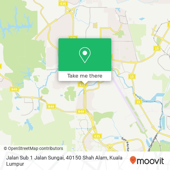 Jalan Sub 1 Jalan Sungai, 40150 Shah Alam map