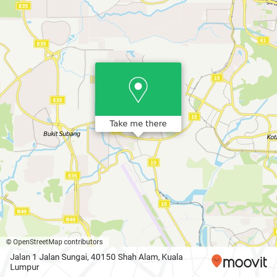 Jalan 1 Jalan Sungai, 40150 Shah Alam map