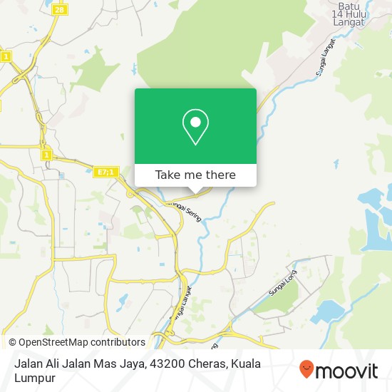 Jalan Ali Jalan Mas Jaya, 43200 Cheras map