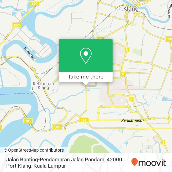 Peta Jalan Banting-Pendamaran Jalan Pandam, 42000 Port Klang