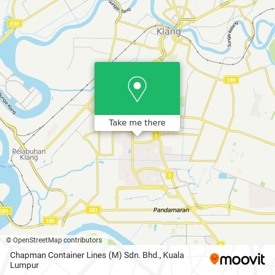 Chapman Container Lines (M) Sdn. Bhd. map