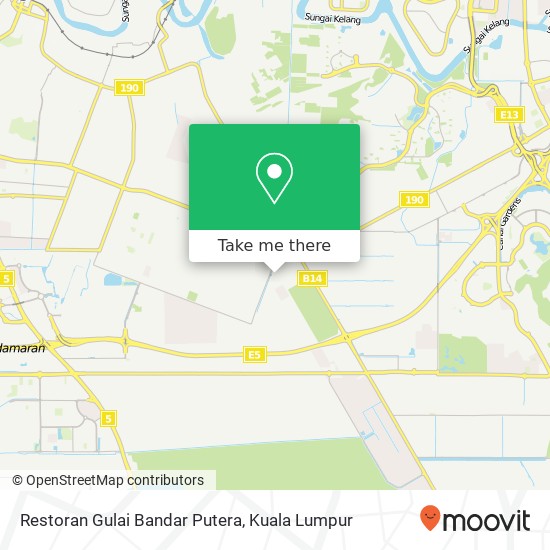 Restoran Gulai Bandar Putera map