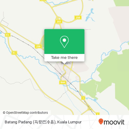 Batang Padang (马登巴冷县) map