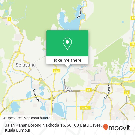 Peta Jalan Kanan Lorong Nakhoda 16, 68100 Batu Caves