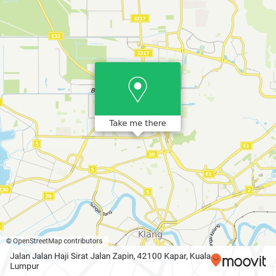 Jalan Jalan Haji Sirat Jalan Zapin, 42100 Kapar map
