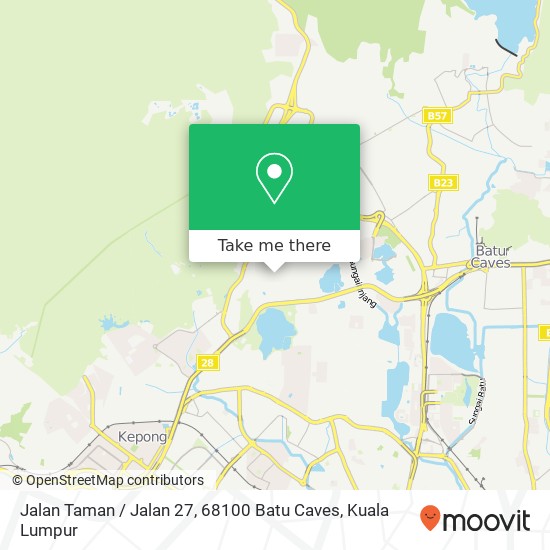 Peta Jalan Taman / Jalan 27, 68100 Batu Caves