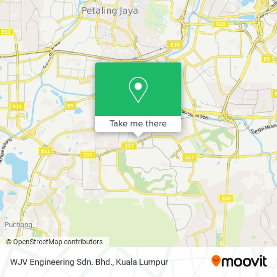 WJV Engineering Sdn. Bhd. map