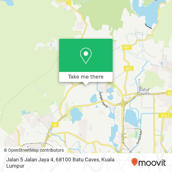 Peta Jalan 5 Jalan Jaya 4, 68100 Batu Caves