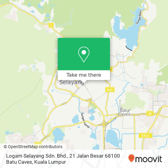 Logam Selayang Sdn. Bhd., 21 Jalan Besar 68100 Batu Caves map