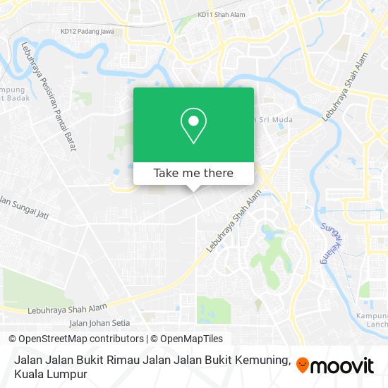 Jalan Jalan Bukit Rimau Jalan Jalan Bukit Kemuning map