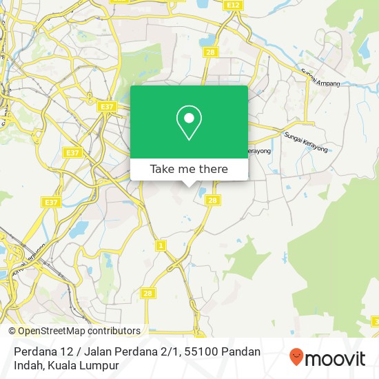 Peta Perdana 12 / Jalan Perdana 2 / 1, 55100 Pandan Indah