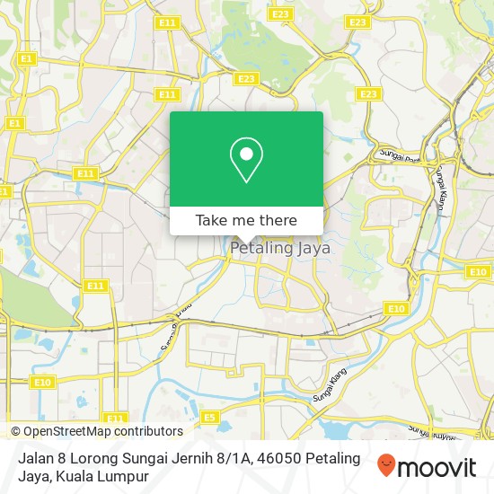 Jalan 8 Lorong Sungai Jernih 8 / 1A, 46050 Petaling Jaya map