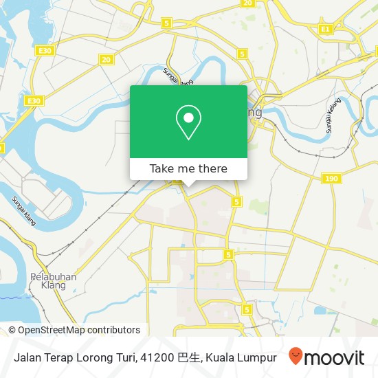 Jalan Terap Lorong Turi, 41200 巴生 map