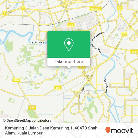 Peta Kemuning 3 Jalan Desa Kemuning 1, 40470 Shah Alam