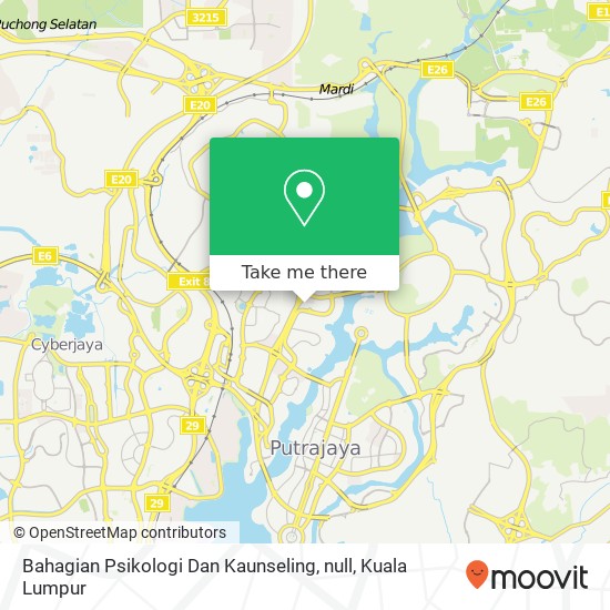 Bahagian Psikologi Dan Kaunseling, null map