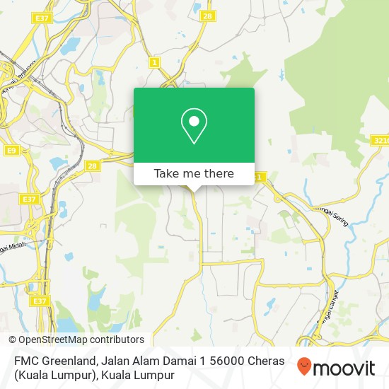 FMC Greenland, Jalan Alam Damai 1 56000 Cheras (Kuala Lumpur) map