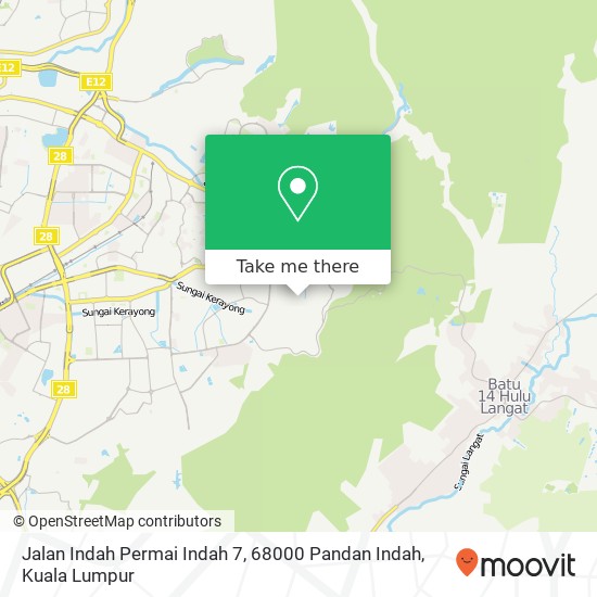 Jalan Indah Permai Indah 7, 68000 Pandan Indah map