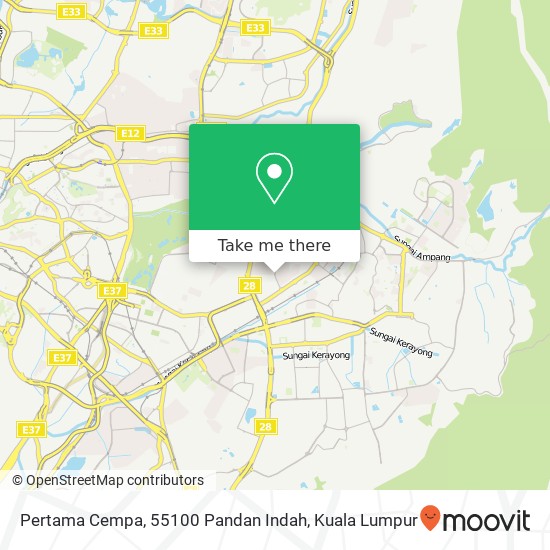 Pertama Cempa, 55100 Pandan Indah map