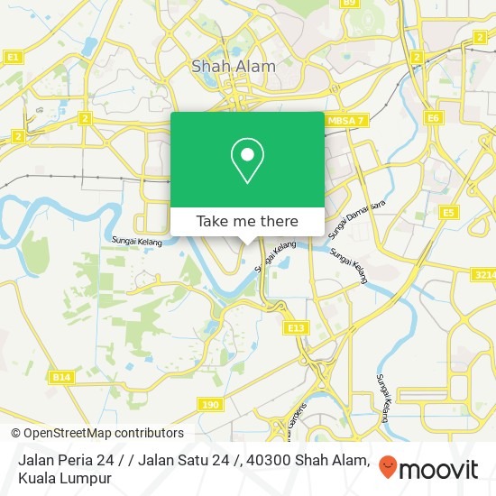 Jalan Peria 24 / / Jalan Satu 24 /, 40300 Shah Alam map