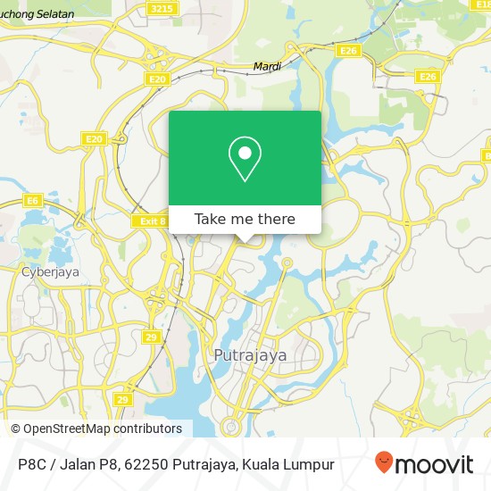 P8C / Jalan P8, 62250 Putrajaya map