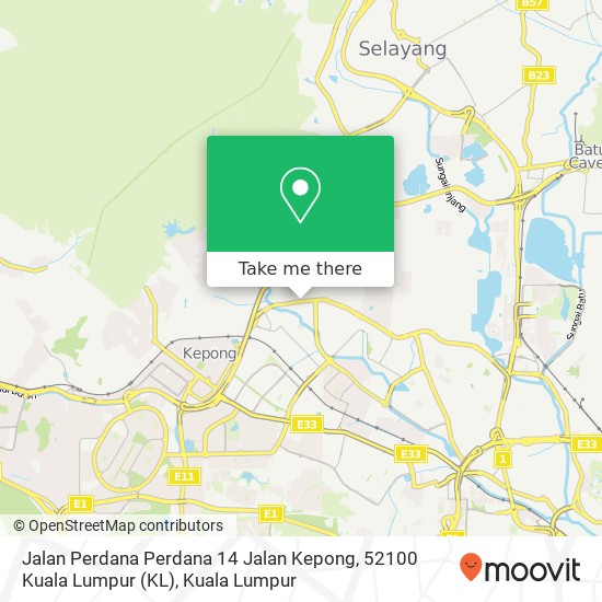 Jalan Perdana Perdana 14 Jalan Kepong, 52100 Kuala Lumpur (KL) map