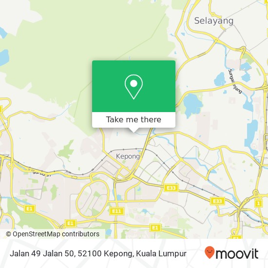 Jalan 49 Jalan 50, 52100 Kepong map