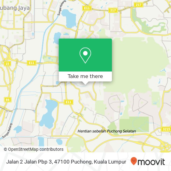 Peta Jalan 2 Jalan Pbp 3, 47100 Puchong