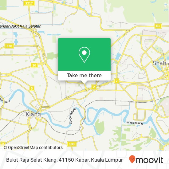 Peta Bukit Raja Selat Klang, 41150 Kapar