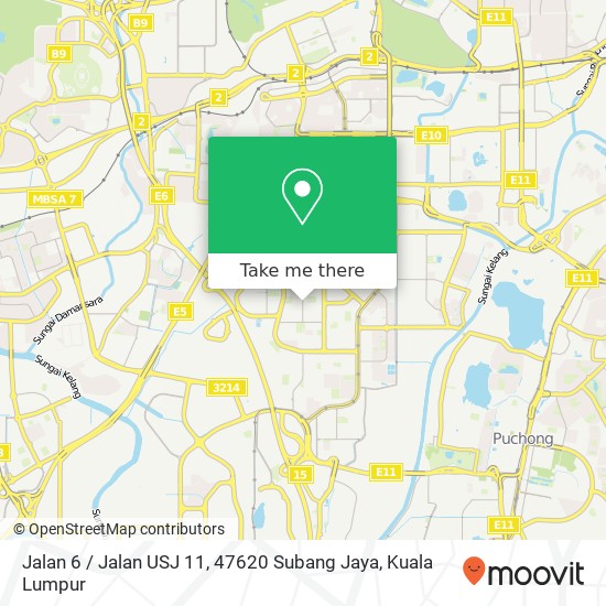 Jalan 6 / Jalan USJ 11, 47620 Subang Jaya map