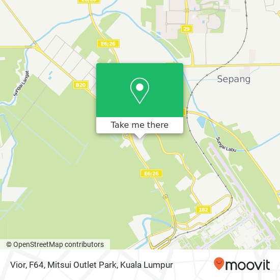 Vior, F64, Mitsui Outlet Park map