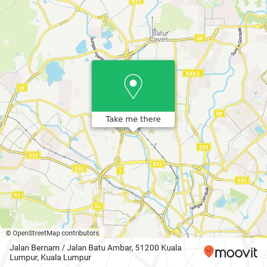 Jalan Bernam / Jalan Batu Ambar, 51200 Kuala Lumpur map