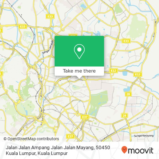 Peta Jalan Jalan Ampang Jalan Jalan Mayang, 50450 Kuala Lumpur