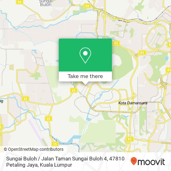 Sungai Buloh / Jalan Taman Sungai Buloh 4, 47810 Petaling Jaya map