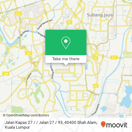 Jalan Kapas 27 / / Jalan 27 / 93, 40400 Shah Alam map