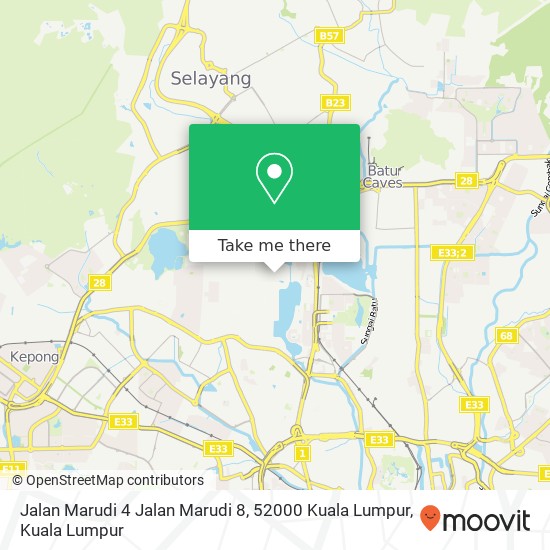 Jalan Marudi 4 Jalan Marudi 8, 52000 Kuala Lumpur map